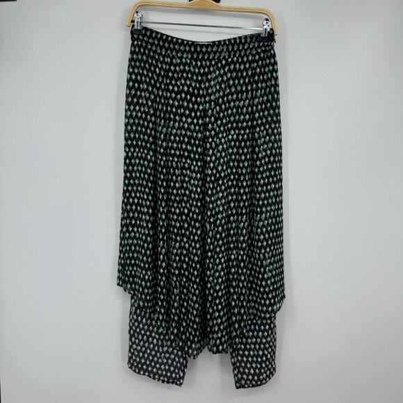 HD in Paris Anthropologie Womens Skirted Waterfront Pants Sz 4 Lagenlook Flowy H - Picture 1 of 10